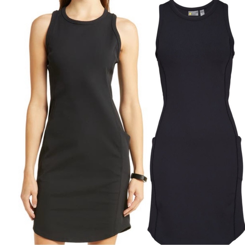 Zella Live In Rib Pocket Active Sports Dress Small